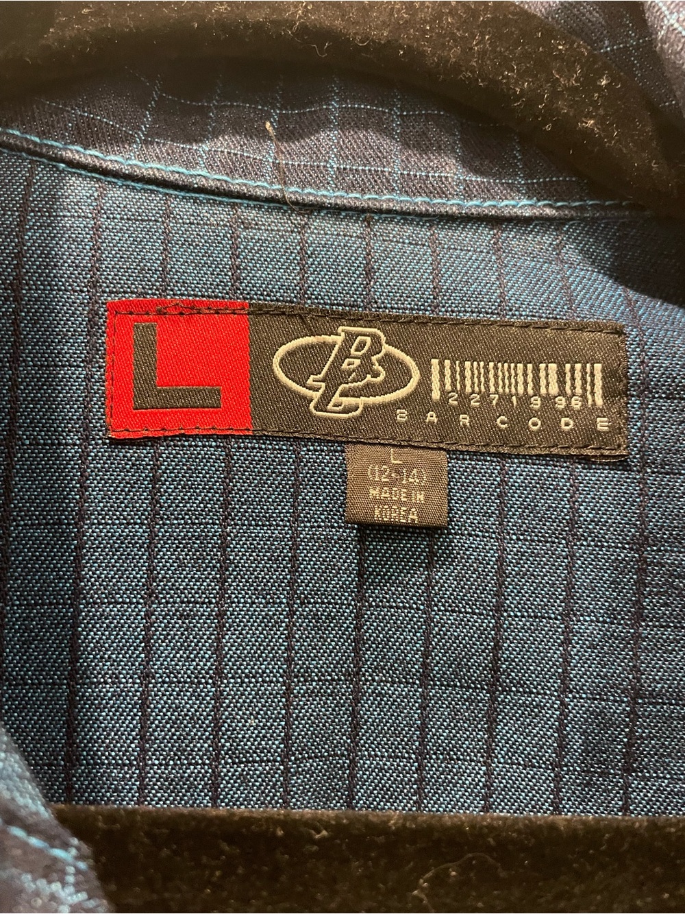 Barcode Navy Grid Jacket - Picture 2 of 7